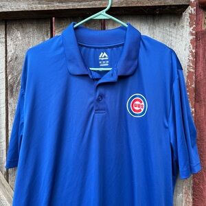 XXL Majestic MLB Chicago Cubs Performance Polo Baseball